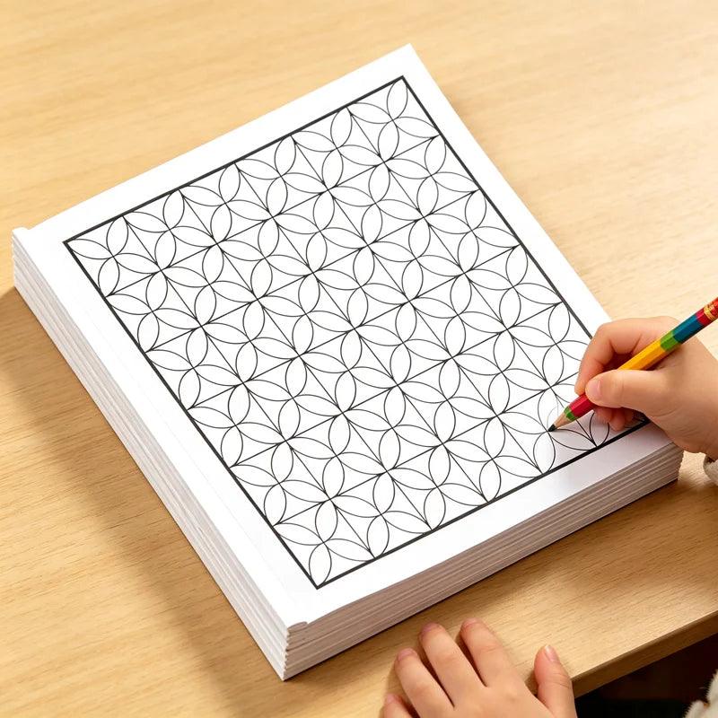 Adult Coloring Book | Geometric Patterns | Toylandeu™