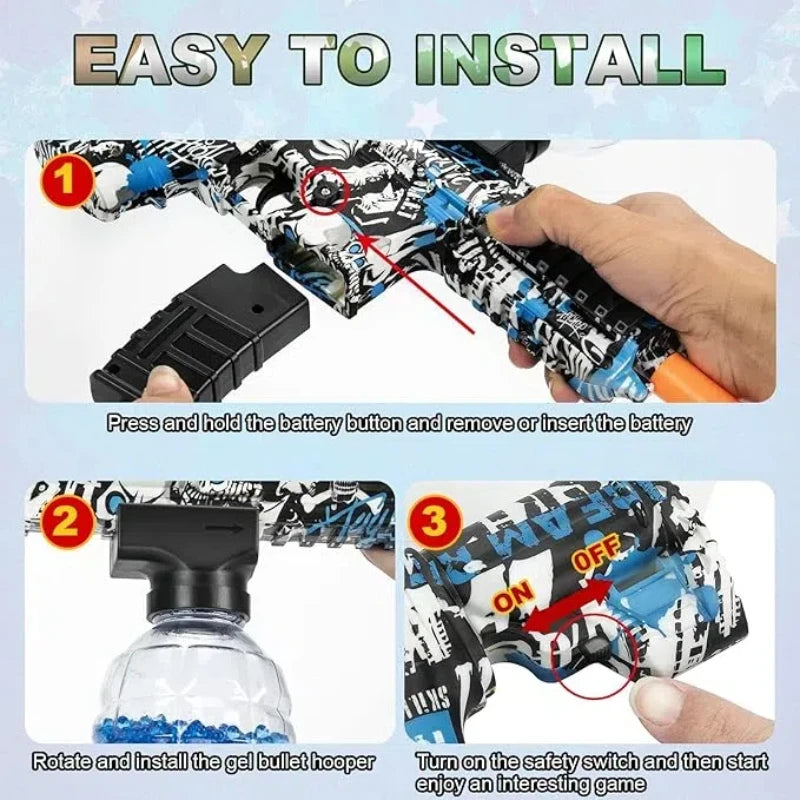 Blaster Toy Gun | M416 Style | Includes Glasses | 7-8mm Beads