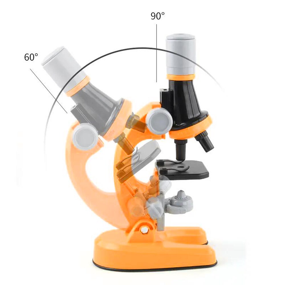 Science Educational Toy: 100X 400x 1200X Biological Microscope Kit with LED, Voltage Regulator - Perfect for Kids at Home or School