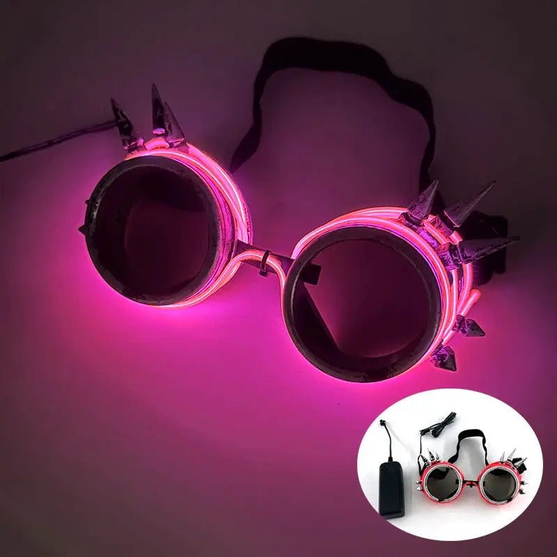 New Cool Cyberpunk Style Glasses Glowing Party Decor Luminous LED Sunglasses Lighting Up Bar Rave Music Dancing Party - ToylandEU