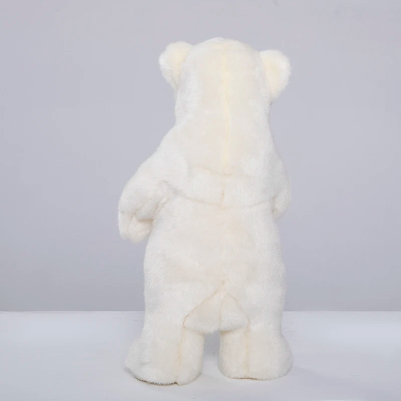 Lifelike Polar Bear Plush Toy Sea World Animal White Bear Dolls Room Toyland EU