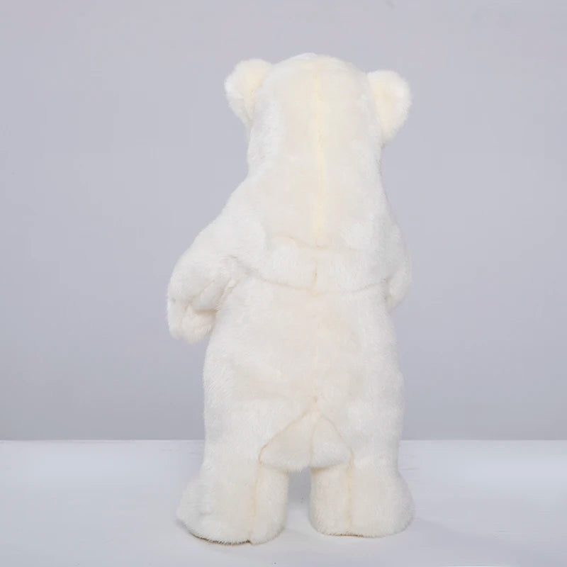 Lifelike Polar Bear Plush Toy Sea World Animal White Bear Dolls Room - ToylandEU