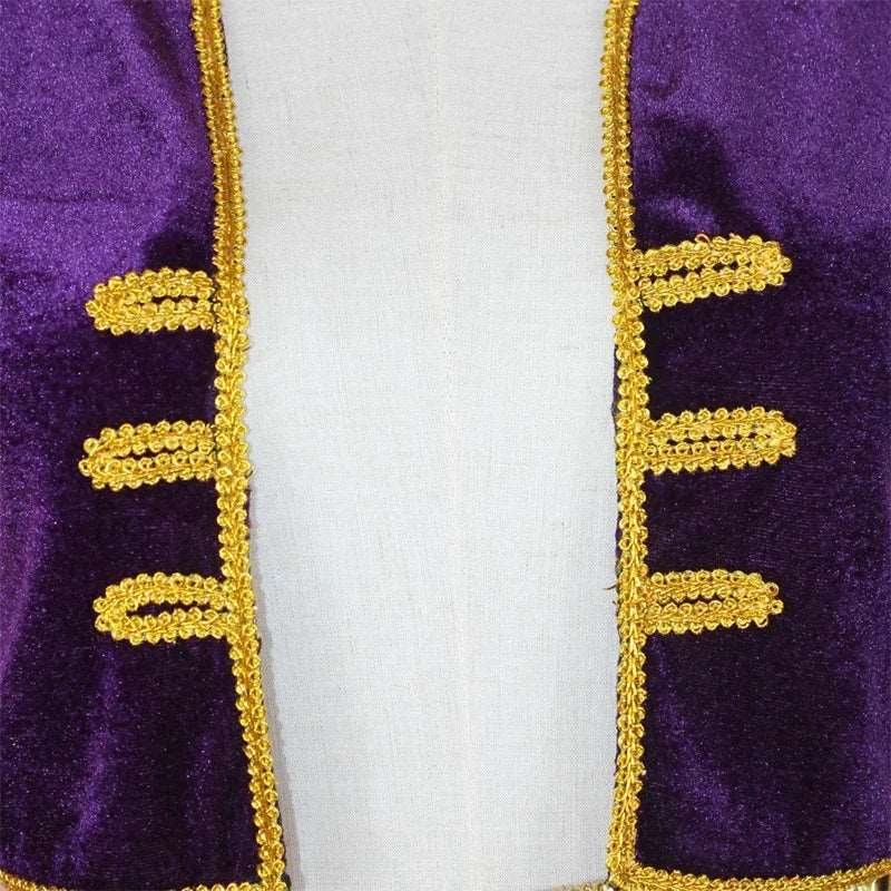 Arabian Prince Aladdin Costume Set for Kids - Boys Cosplay Vest and Pants for Halloween Parties