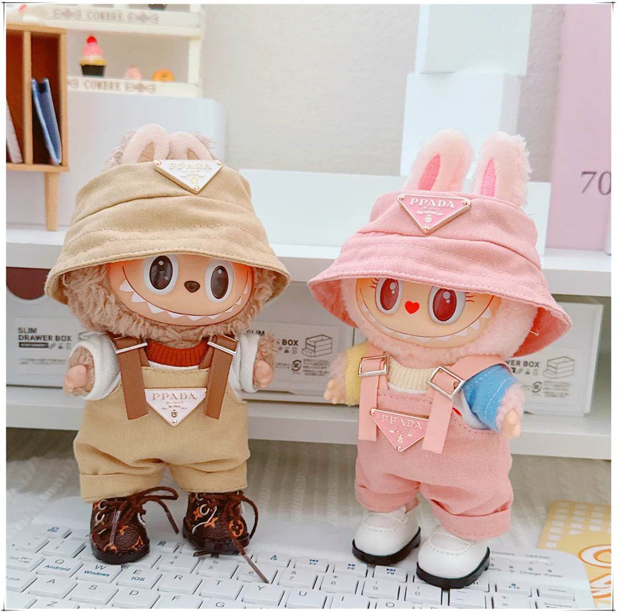 Labubu V1v2v3 17cm Sitting Party Macaron Fashion Set - ToylandEU