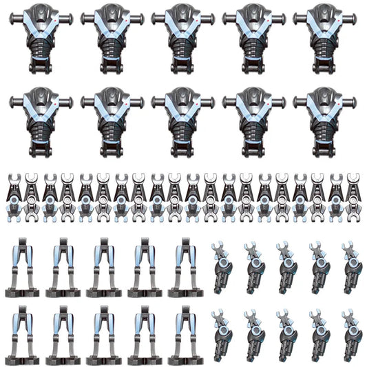 Koruit Space Robot Mini Dolls with Lightsaber Blaster Armor - 4CM Assembly Kit - ToylandEU