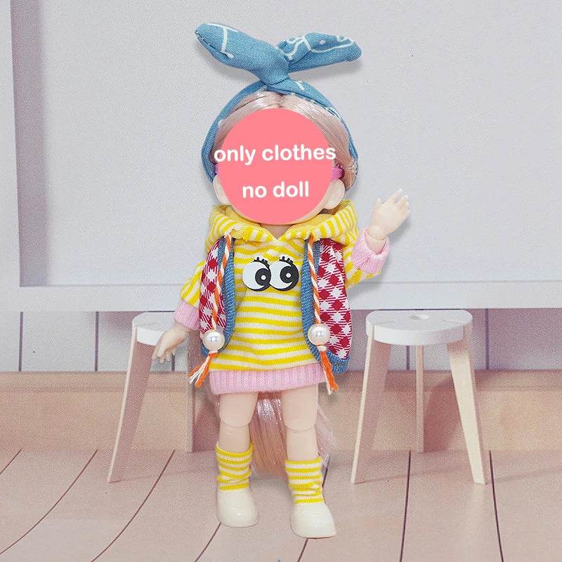 BJD Doll 1/12 16cm 6 Inch Jointed Baby Doll Fashion Gift - ToylandEU