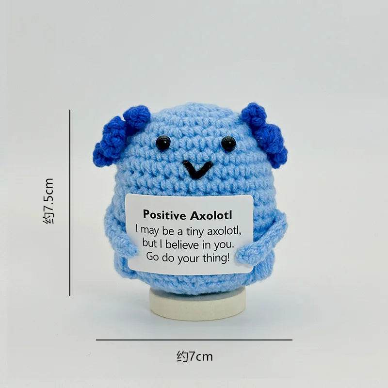 Funny Positive Crochet Dolls Emotional Support Gift for Mom Friend Home Party Office Desk Decoration - ToylandEU