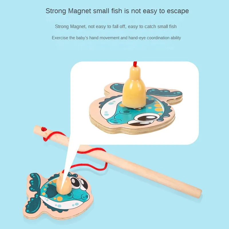 Wooden Magnetic Fishing Toys for Baby Marine Life Discovery - ToylandEU