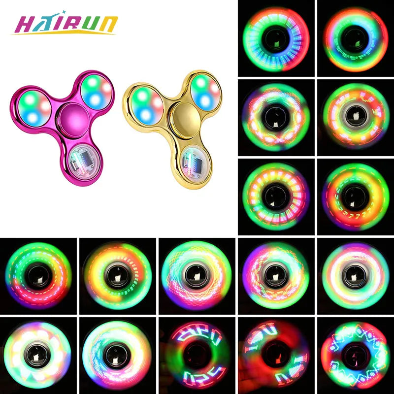 LED Glow Crystal Gyro Fidget Spinner - ToylandEU