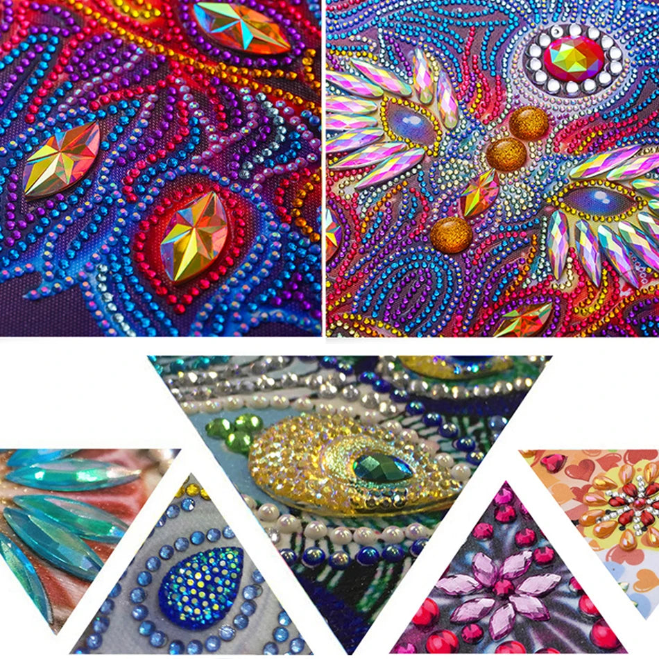 GATYZTORY 5D Special Shape Diamond Painting Kit for Women - Rhinestone Cross Stitch Home Decor