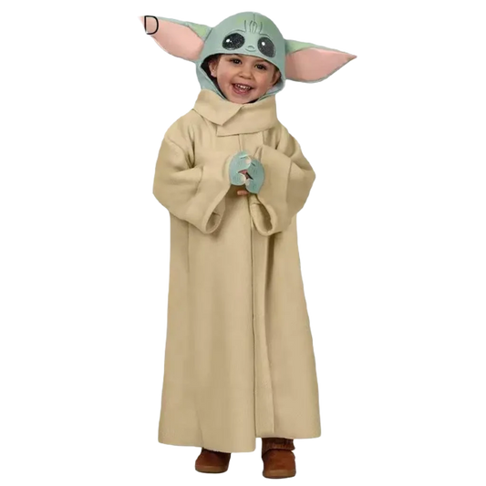 Zawaland Unisex Kids Yoda Costume - Fun Halloween Costume with Headgear