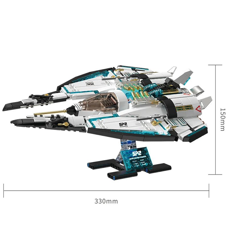Galaxy Starship Building Block Set | 1400-Piece | Lego Compatible
