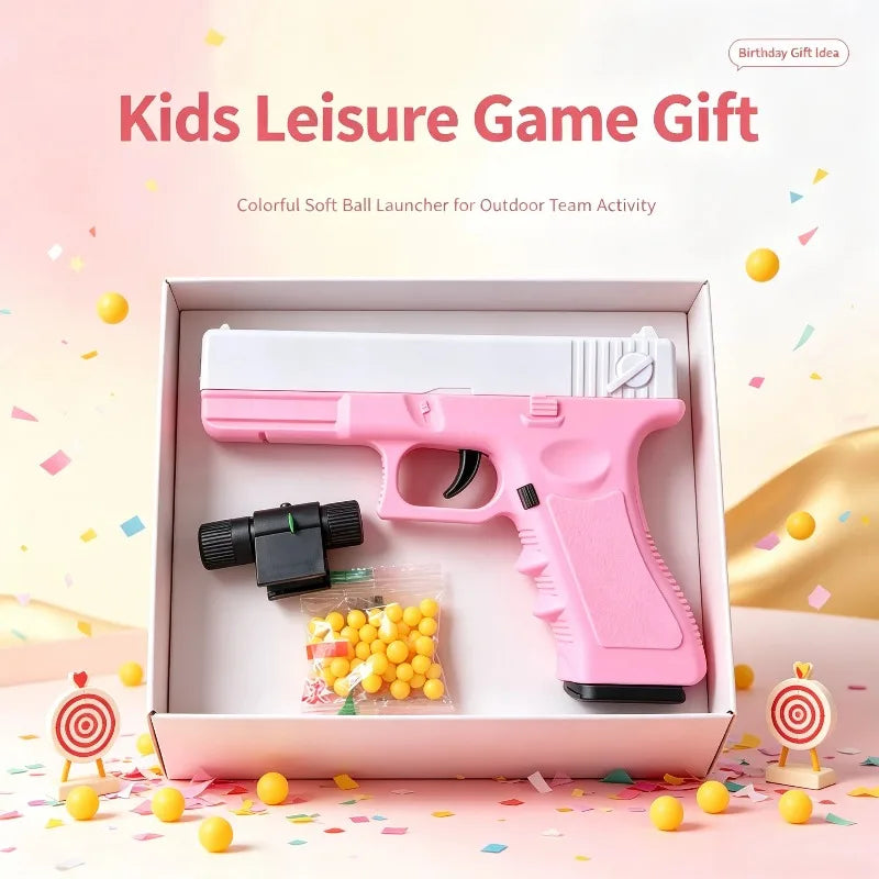 Soft Ball Toy Gun | Multi Purpose Role Playing Prop | 8mm Caliber