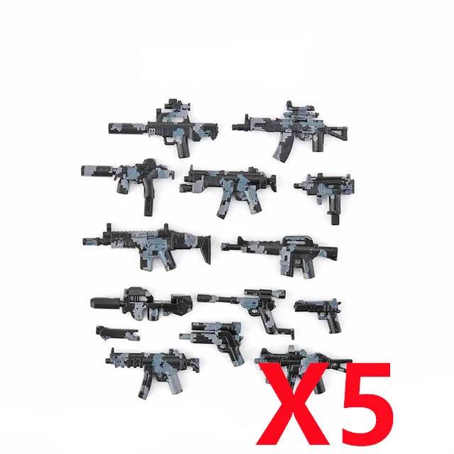 Premium Building Blocks Set Camouflage Military Equipment With Roadblock And Aircraft Parts For Kids - ToylandEU