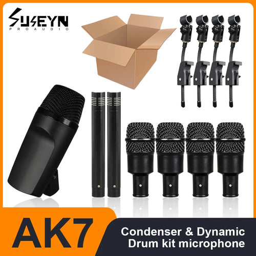 Seven-Piece Professional AK7 Drum Microphone Set for Indoor Use ToylandEU.com Toyland EU