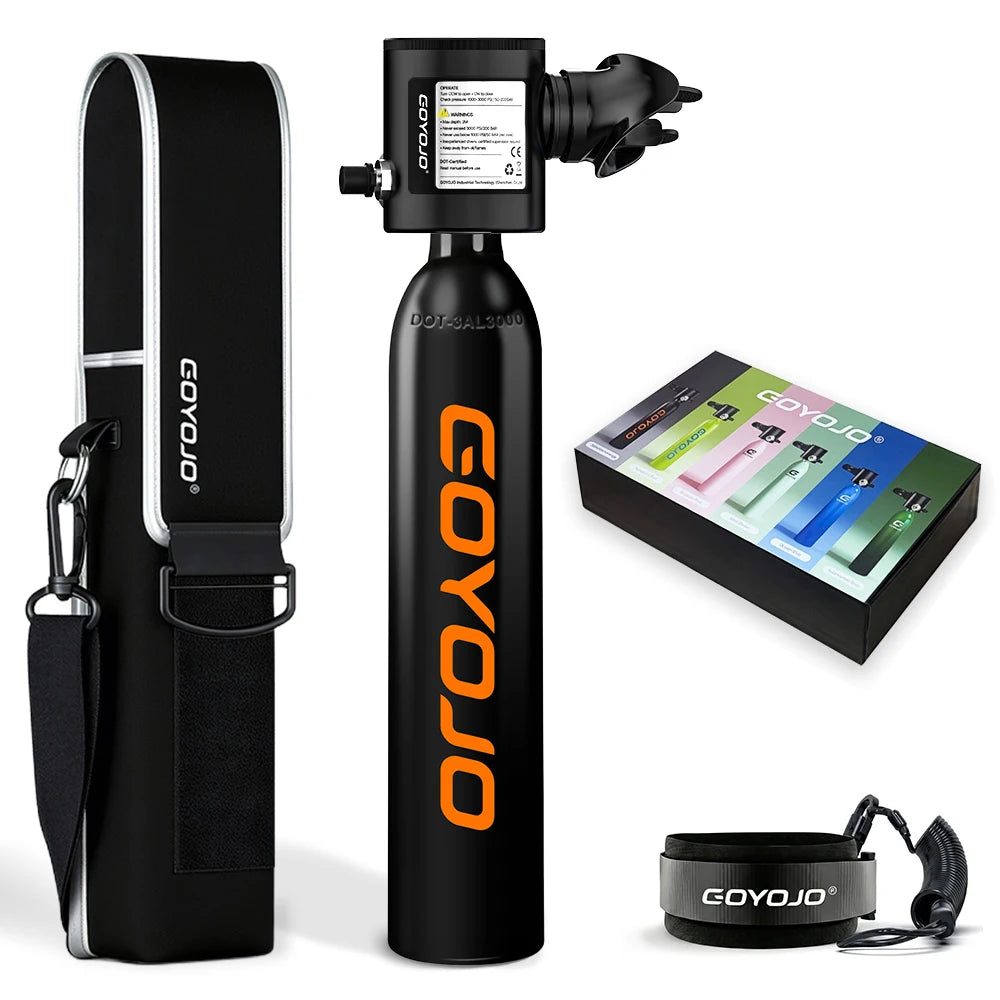 Mini Scuba Tank | 0.5L Capacity | Backup Air | Portable Diving Tank
