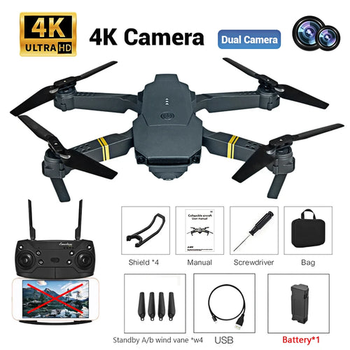 2.4G Remote Control Quadcopter Rc Drone Toy Mini Wifi 4K Camera ToylandEU.com Toyland EU