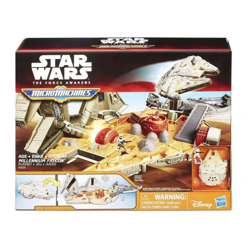 Star Wars Toy Set | Imperial Star Destroyer | Millennium Falcon | 15 cm