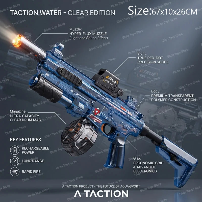 Water Blaster | LED Light | Automatic Soaker | Outdoor Beach Toy