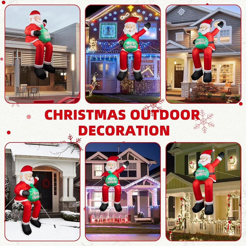 Inflatable Santa Claus | 1.8M LED Lighted | Outdoor Yard Decor | 5Ft