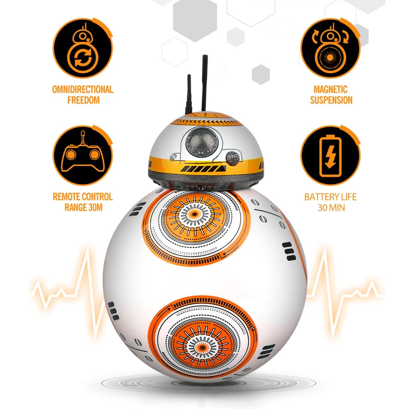 Smart Remote Control BB8 Ball Droid Robot Toy with Music and Sound - Ideal Gift for Kids - ToylandEU