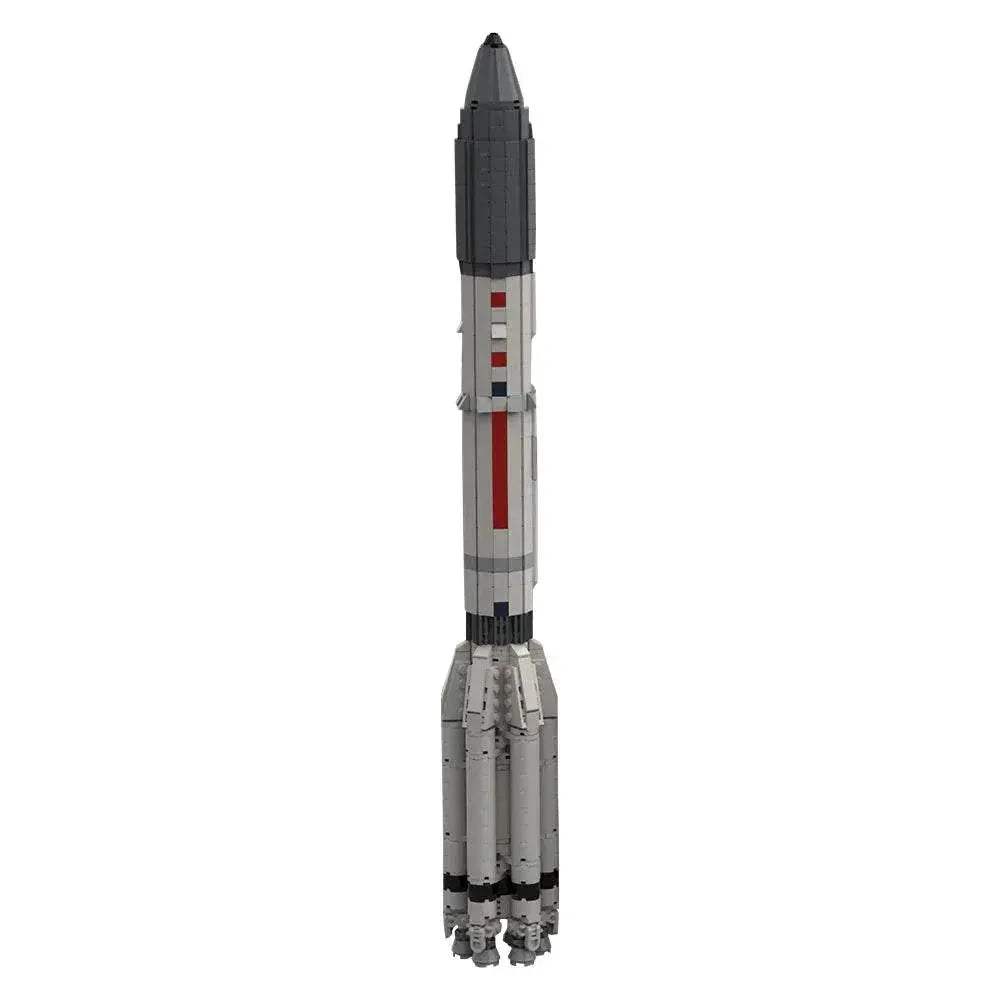 Moc Saturn V Scale Rocket Building Blocks Educational Gift - ToylandEU