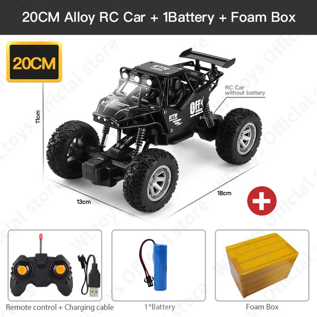 4WD RC Car With LED Lights For All Terrain Adventures