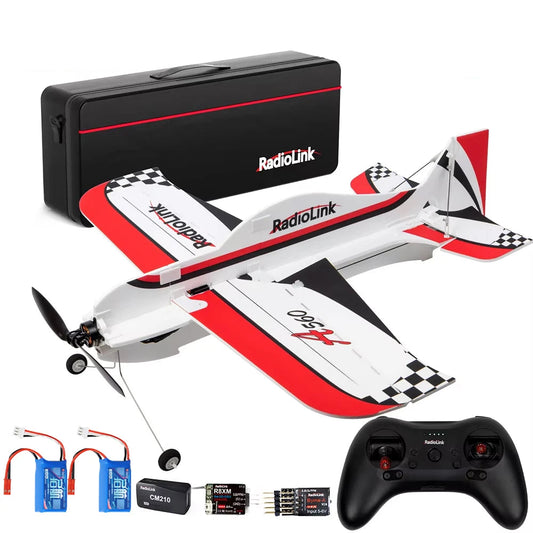 RC RadioLink A560 4CH RTF PNP 3D EPP RC Airplane for Beginners - Long Range Gyro-Controlled Remote Control Plane, Indoor/Outdoor Use, 4KM Distance