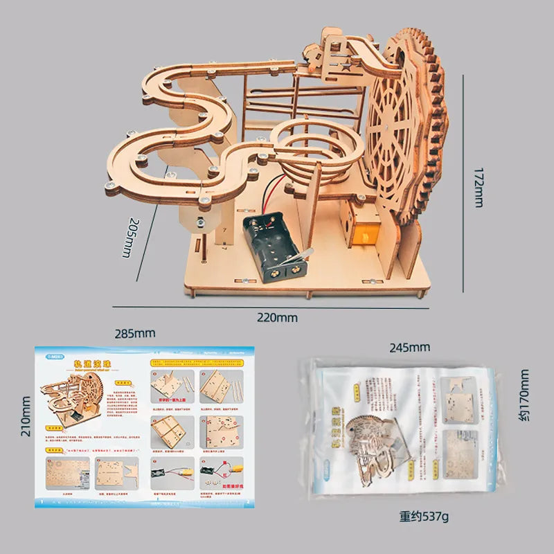 Science Toy for Kids: Wooden 3D Physics Tracking Balls Technology Gadget - ToylandEU