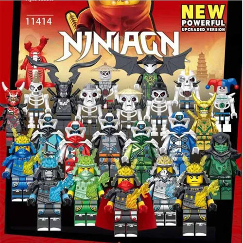 24-Piece Ninja Figures Set with Movable Joints and Accessories ToylandEU.com Toyland EU