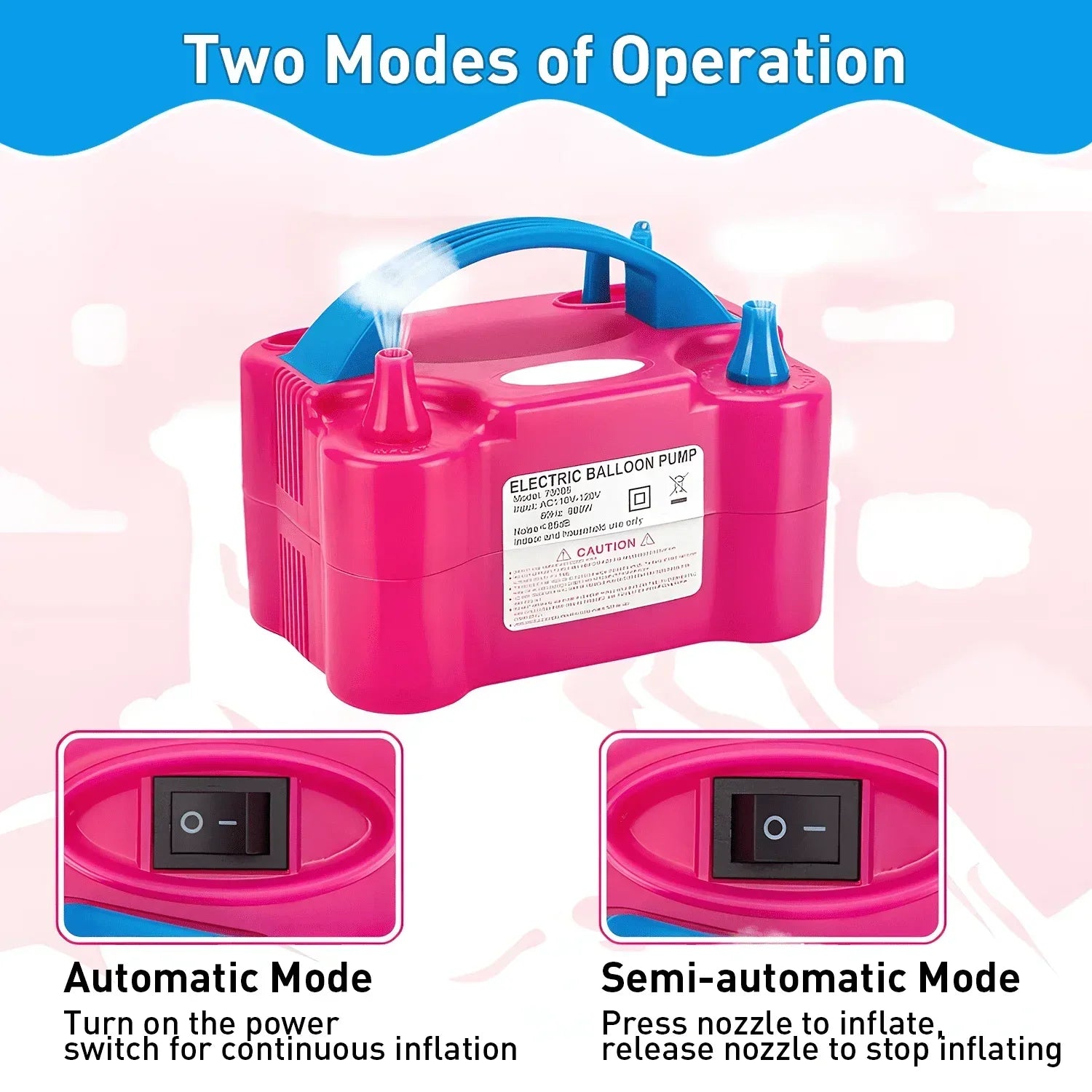 Electric Balloon Pump 600W Portable For Quick Balloon Inflation - ToylandEU