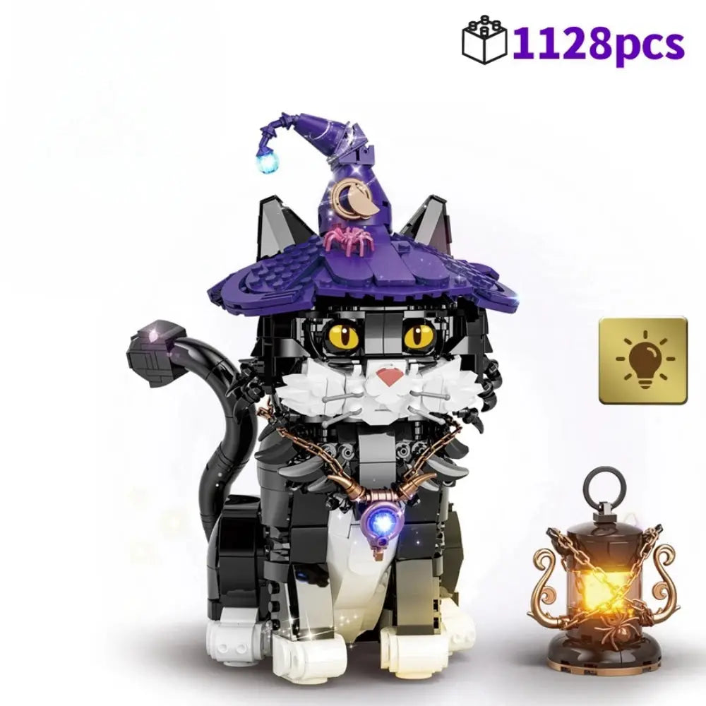 Magic Cat Building Blocks MOC Model Creative Technical Assembly Bricks STEM Educational Toys Christmas Gift for Adults Kids - ToylandEU