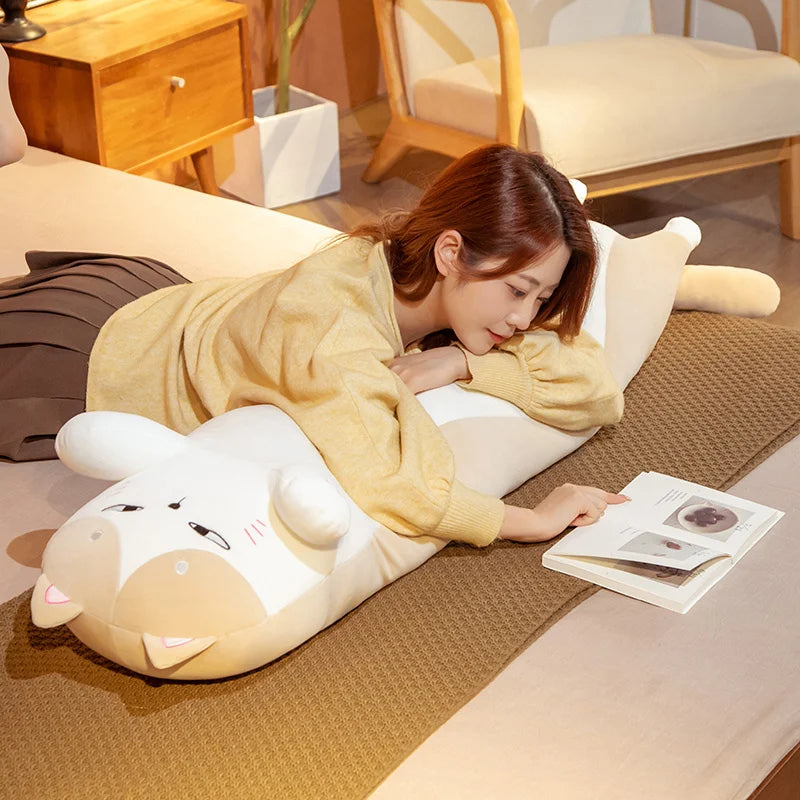 Cat Pillow | Soft Long Plush | PP Cotton Filling | 50-130 cm