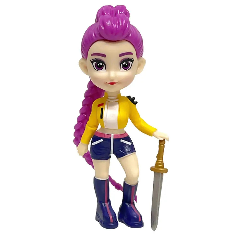 2026 Hot Anime KPop Devil Hunter Doll Vinyl Toy Rumi Mira Zoi Character Vinyl Mask Blind Box Ornament Toy anime figure - ToylandEU