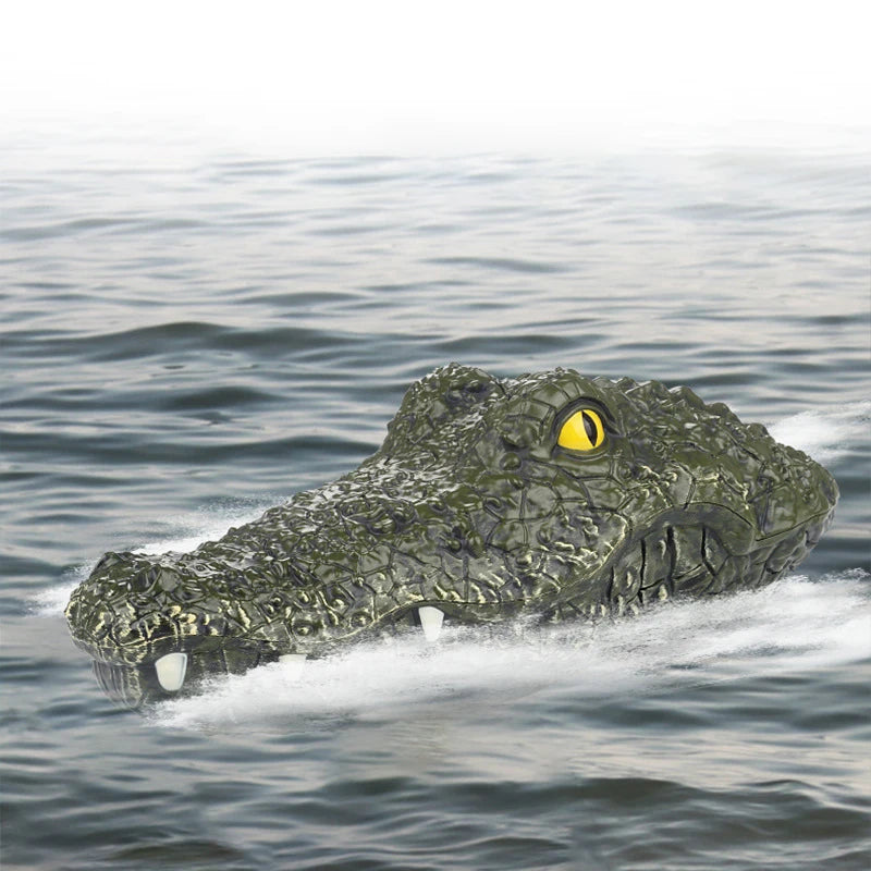 RC boat crocodile head speedboat spoof toys water game ship 2.4G radio ToylandEU.com Toyland EU