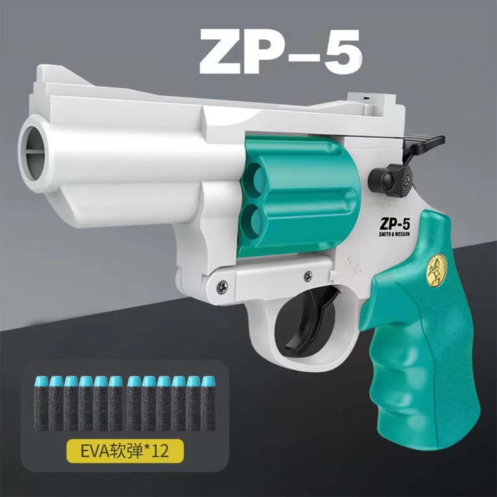 Toy Gun | Revolver Style | Plastic ABS Safe Toy | Unisex 6-12 Years