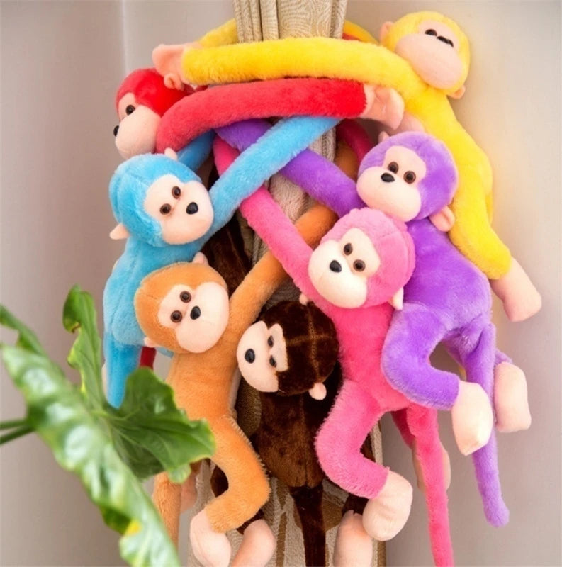 Cute Colorful Long-Arm Monkey Plush Toy for Kids