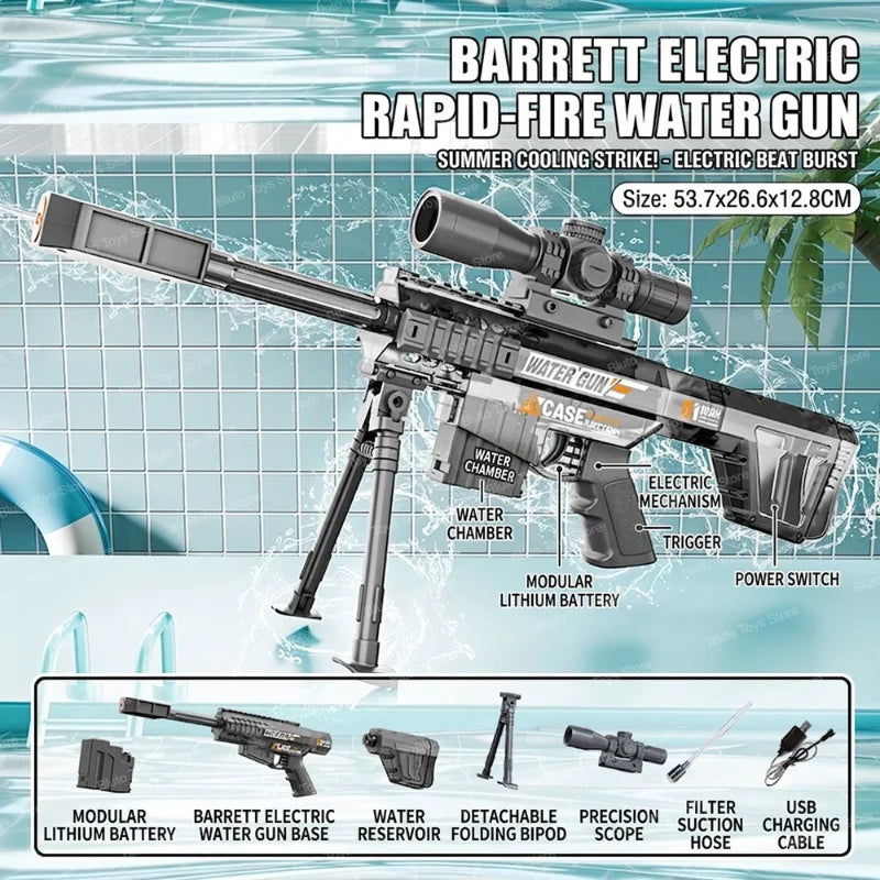 Water Blaster | LED Light | Automatic Soaker | Outdoor Beach Toy