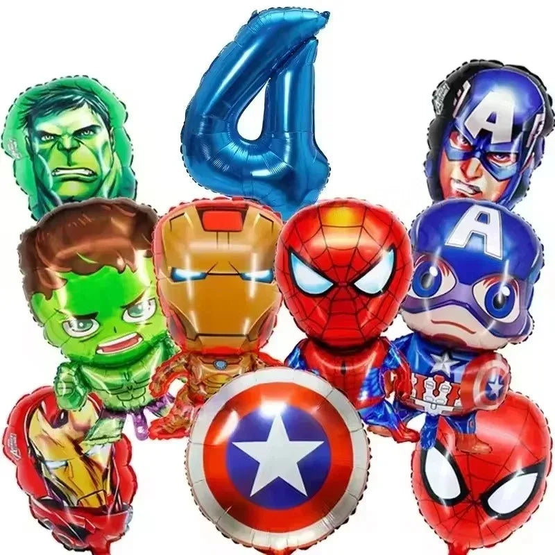 Spidey Tableware Kit | Plates And Cups | Latex Balloons | Birthday Backdrop