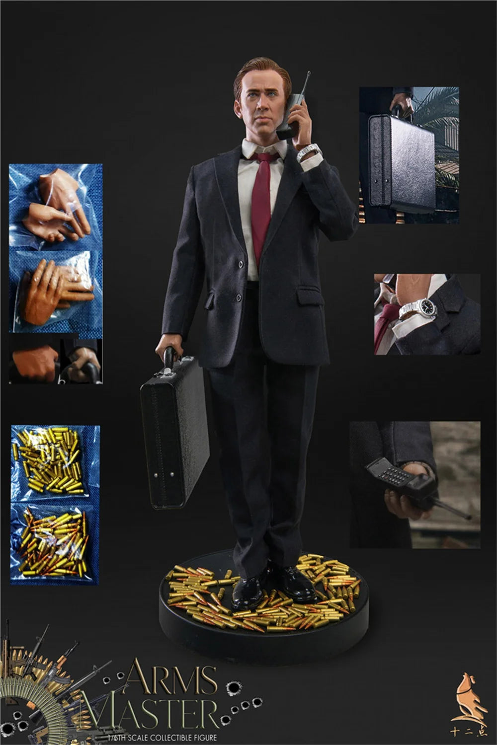 Action Figure Accessory Set | Arms Master Nicolas Cage | 1/6 Scale | 12in Figure