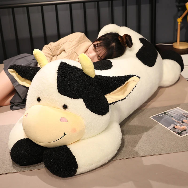 Charming Cow Plush Pillow Toy For Baby Sleep Comfort