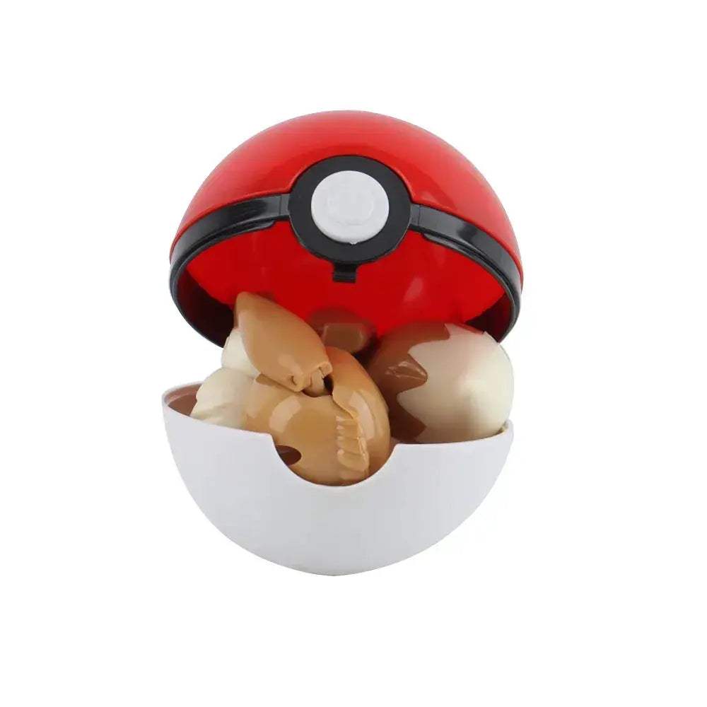 Pokemon Pokeball Anime Figures Toys, Pikachu Gengar Dragonite Snorlax Lapras Pocket Pokeball Toys - CLOUDANIMESTUDIO
