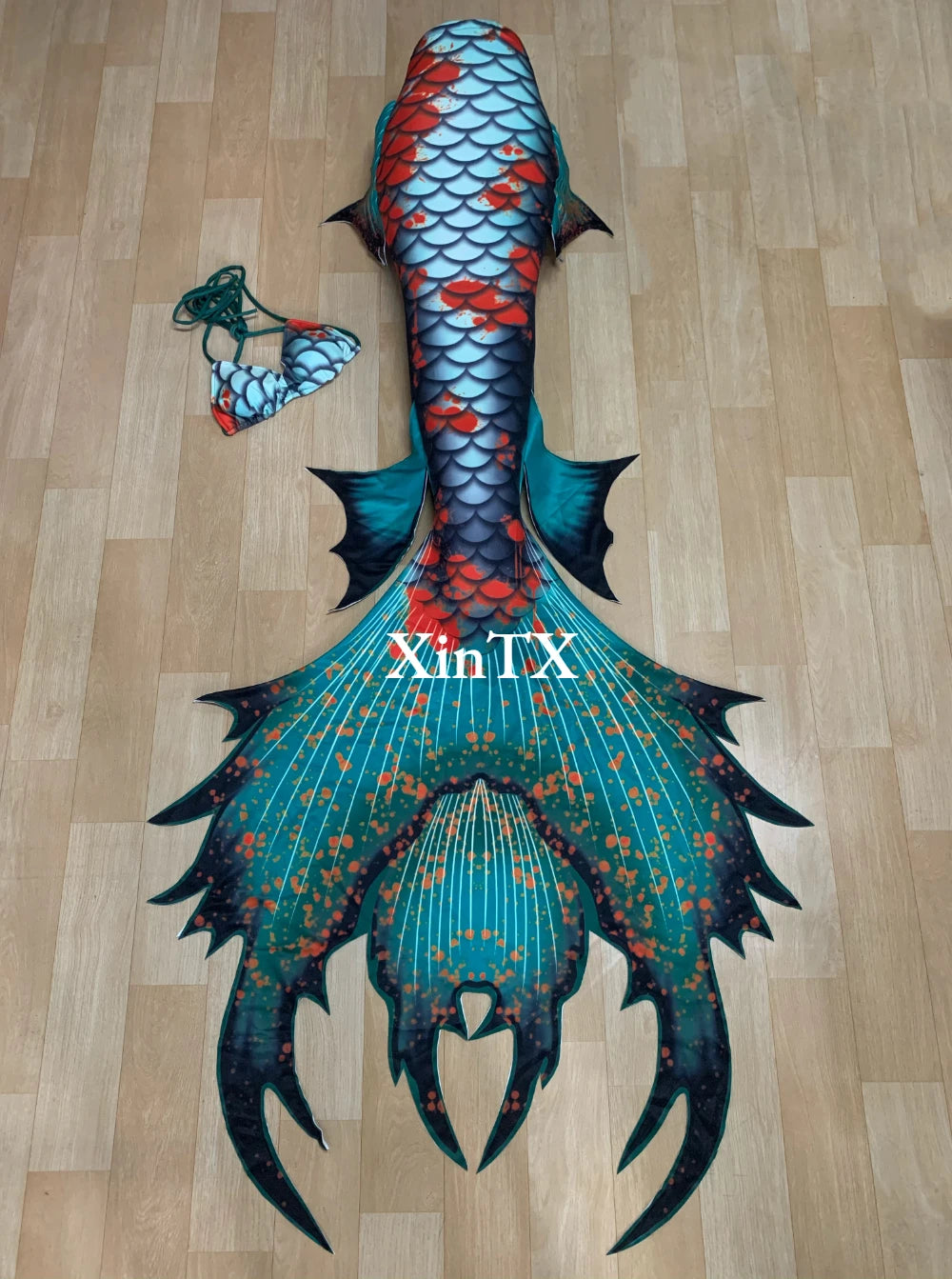 Mermaid Tail Swimsuit | Monofin Optional | Polyester Elastane | Adult