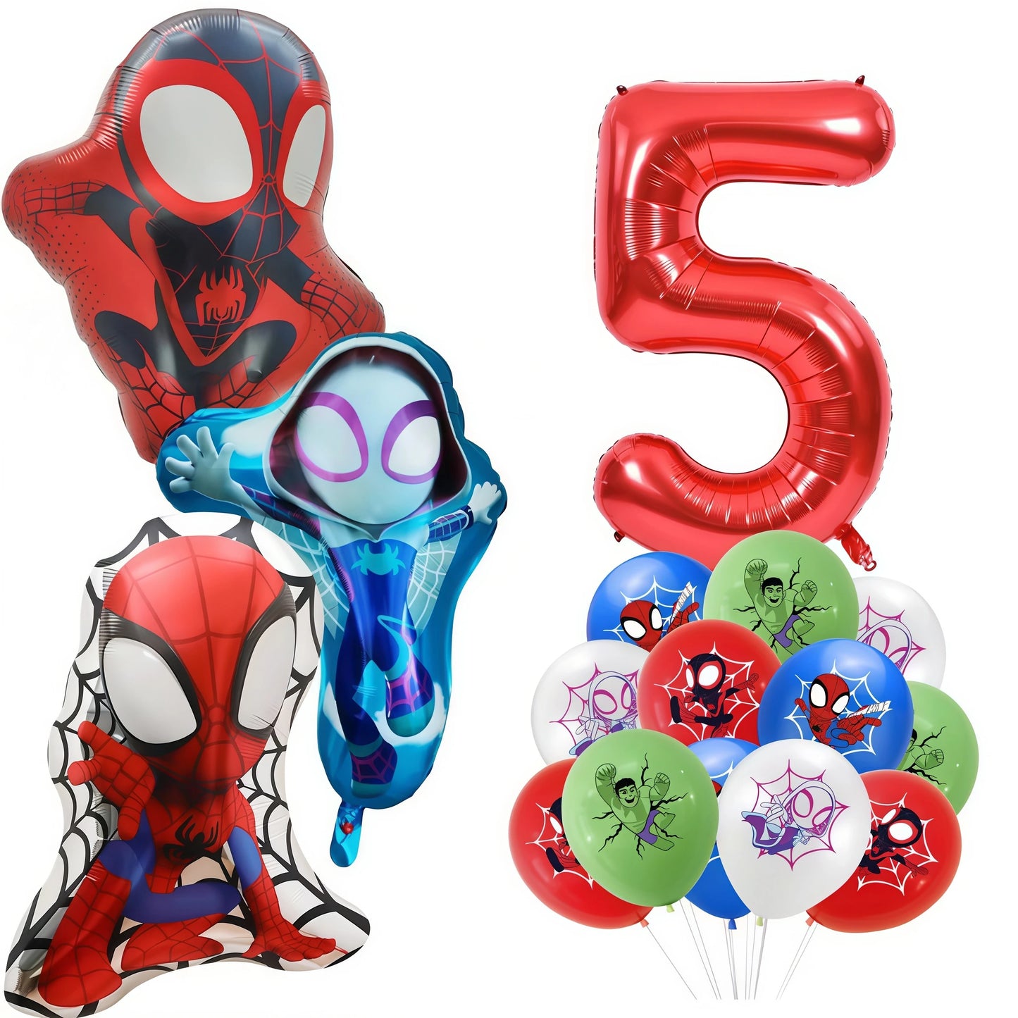 Spider Hero Party Decor | Plates Cups Banner | Balloon Party Favors | Set