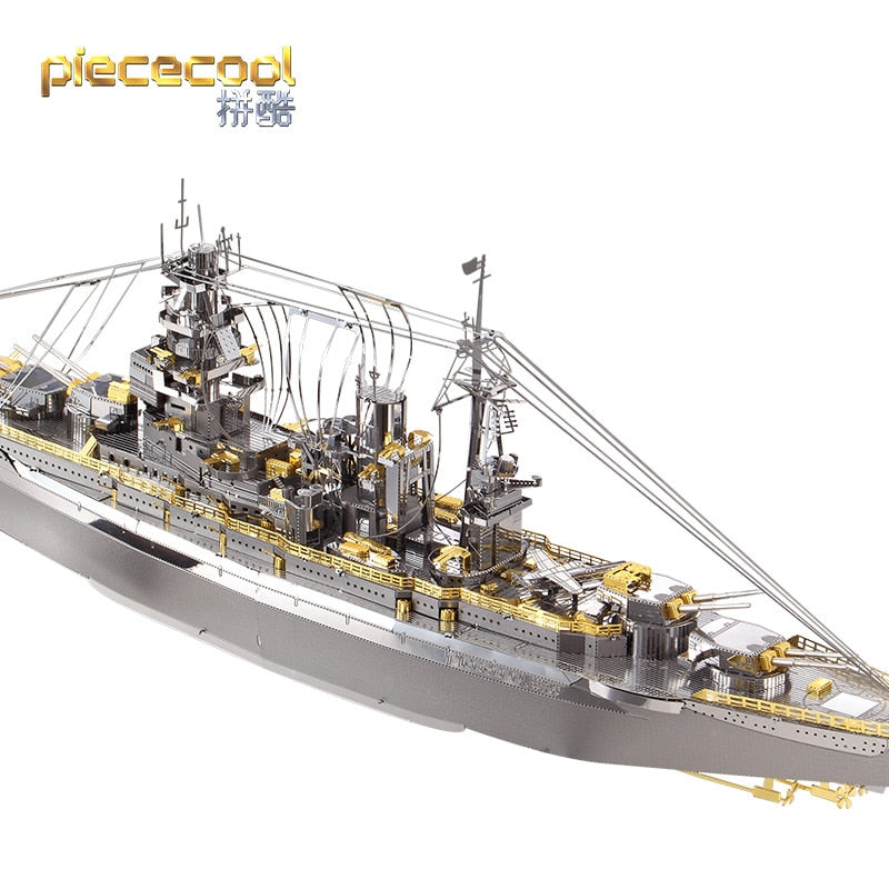 MMZ MODEL Piececool Nagato Class Battleship 3D Metal Puzzle Building Kit - Ideal Gift for Adult Christmas and Birthdays