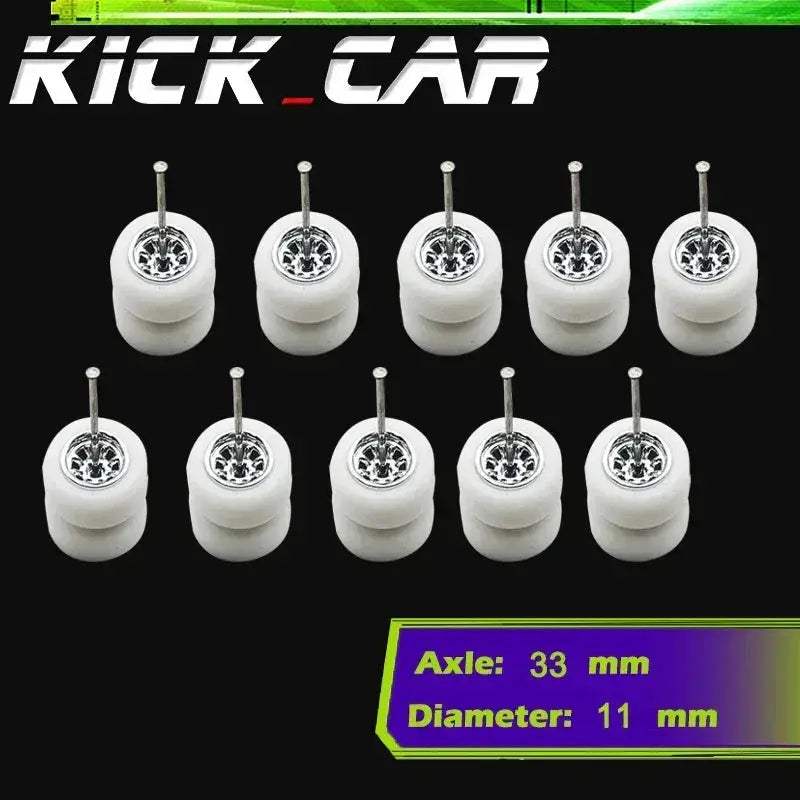 Sixty Four Scale Diecast Car Wheels With Durable Electroplated ABS - ToylandEU