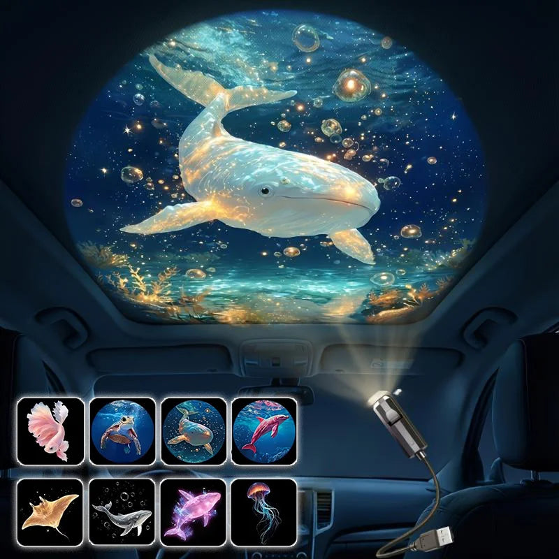 LED Ocean Projector | Rotating Starlight | Replaceable Films | Bedroom Use