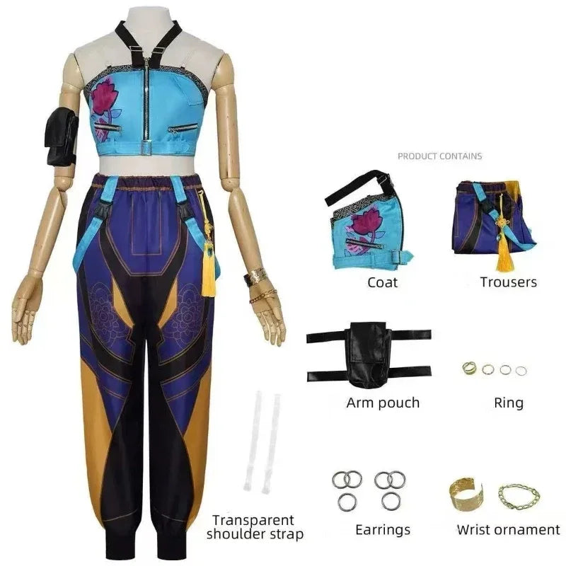 Girls Anime Costume | Full Jacket Set | Soft Knit Fabric | Youth Sizes