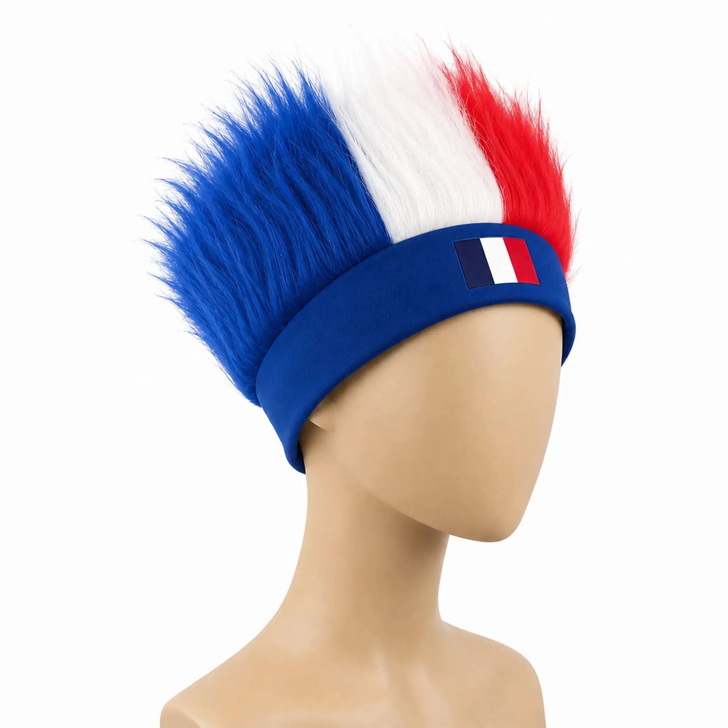 World Cup Wig with Logo, National Flag Colors,Headgear,Fan Wigs CostumeBrazil, Argentina, France, Germany, Mexico, United States - ToylandEU