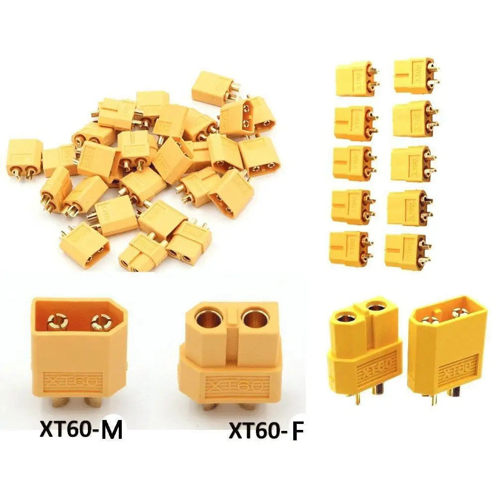 High-Quality XT60 Connectors for RC Quadcopter's Male and Female Accessories - ToylandEU